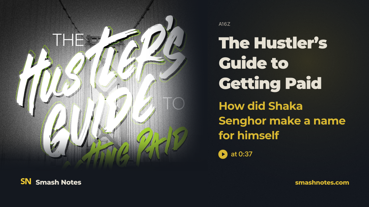 How Did Shaka Senghor Make a Name for Himself · a16z