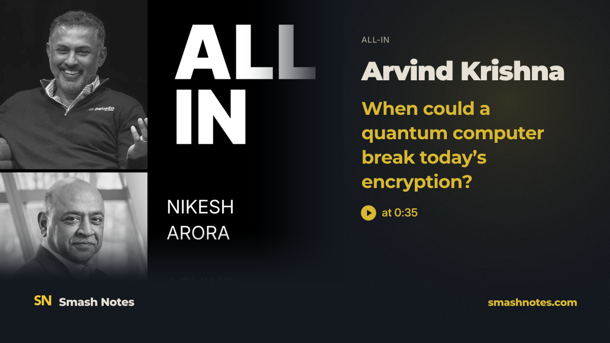 Arvind Krishna & Nikesh Arora: Quantum Threat, Open vs Frontier AI, AI Cyber Warfare & SaaS Collapse