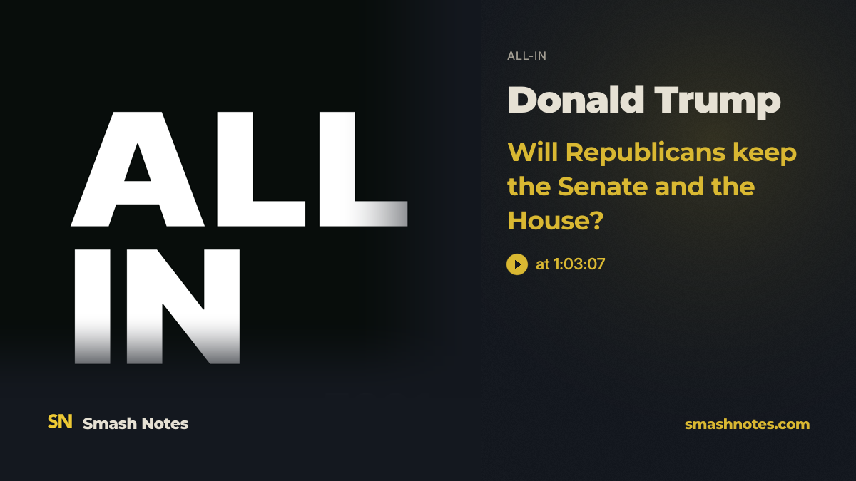 Will Republicans Keep the Senate and the House? · All-In