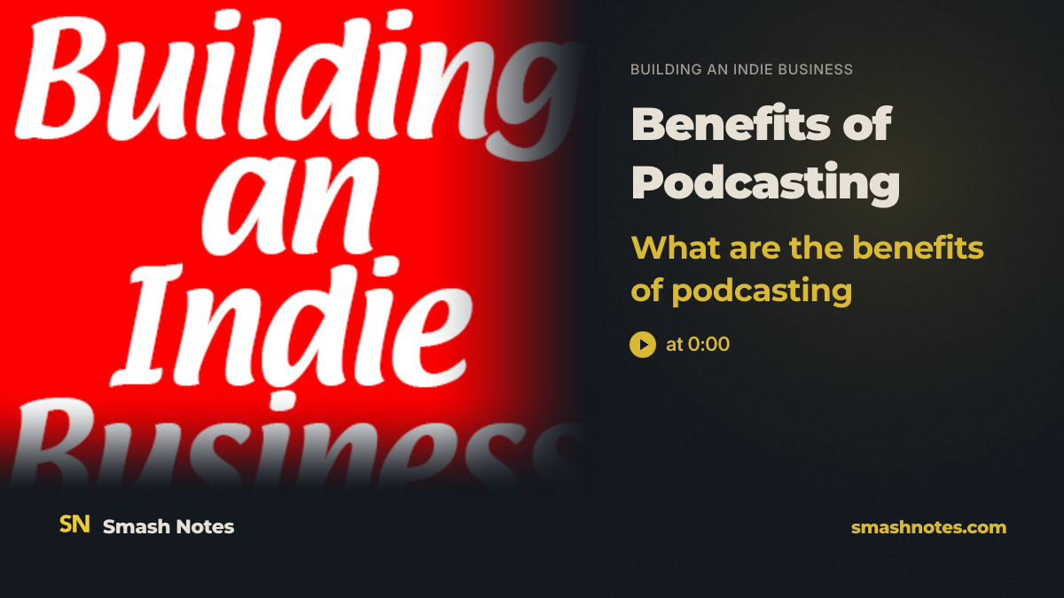Benefits of Podcasting