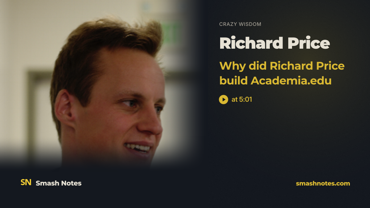 Why is there something rather than nothing? - Richard Price: CEO of Academia.edu