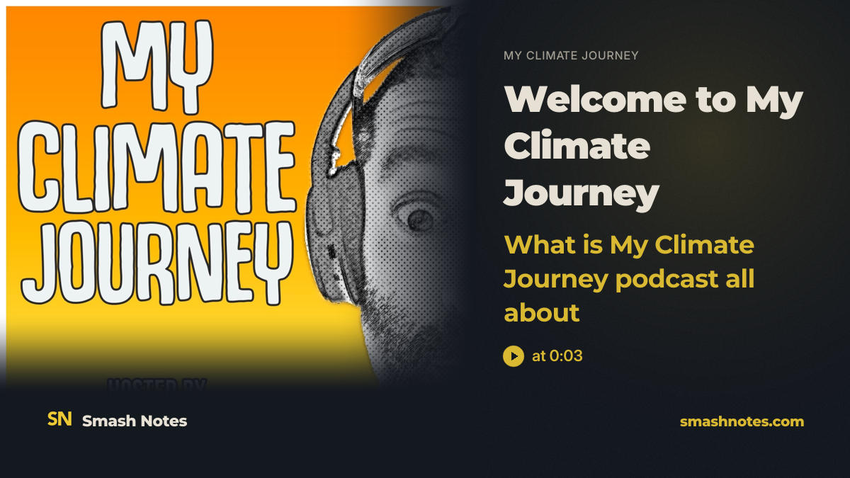 Welcome to My Climate Journey