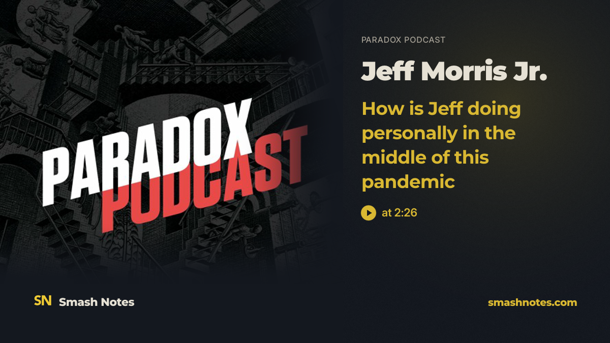 Jeff Morris Jr. — Investing in a post-COVID19 future