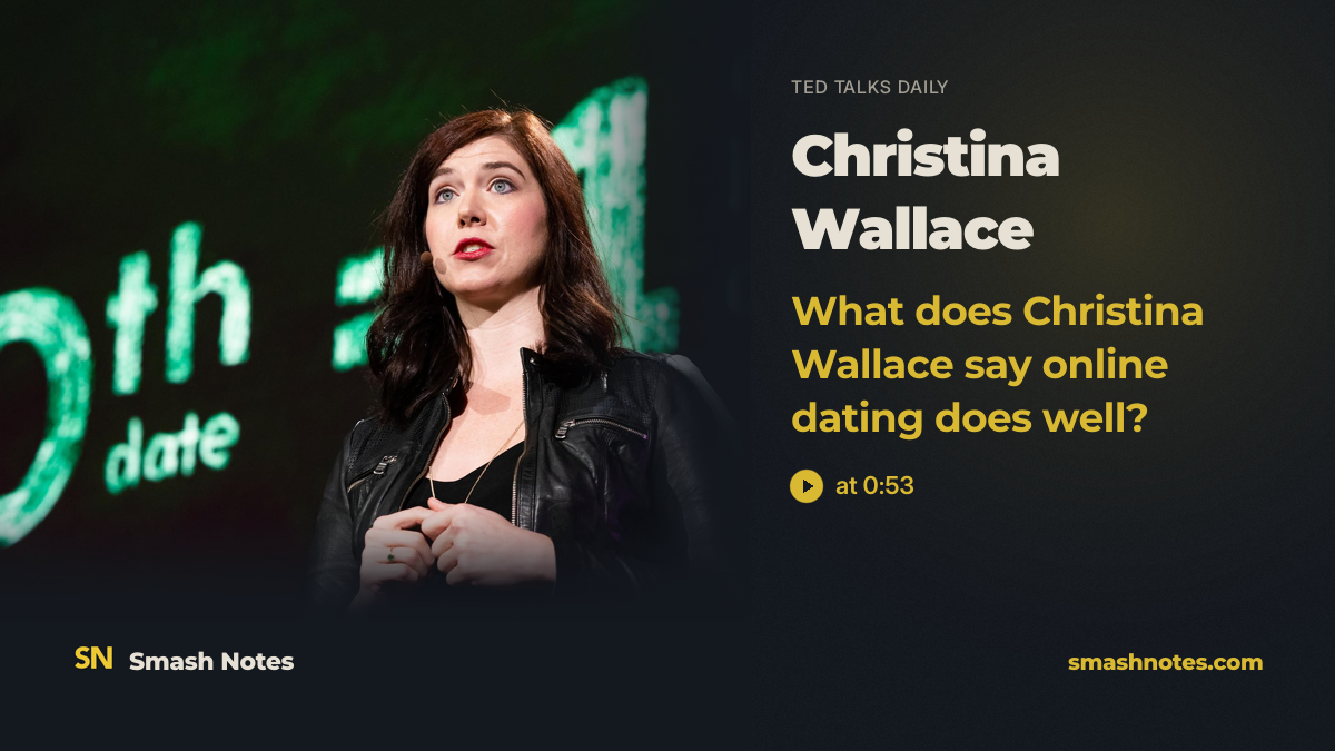 How to stop swiping and find your person on dating apps | Christina Wallace