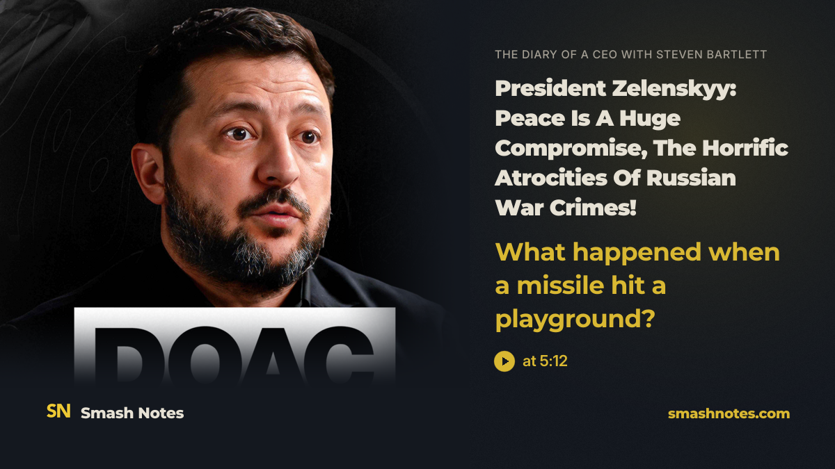 President Zelenskyy: Peace Is A Huge Compromise, The Horrific Atrocities Of Russian War Crimes!