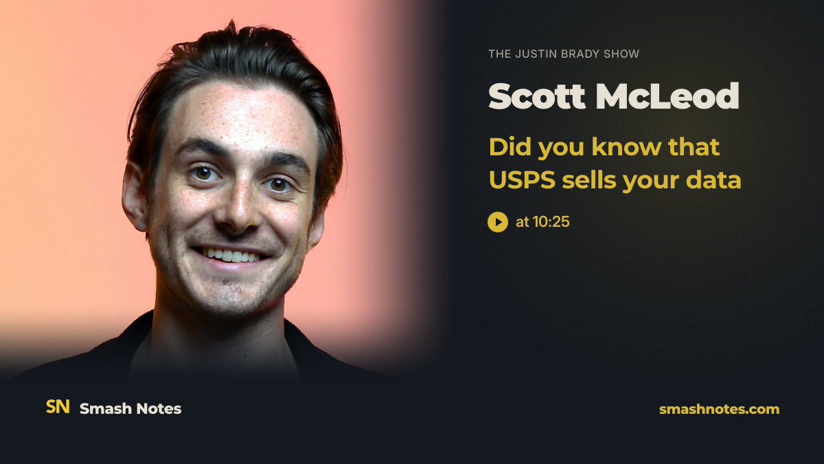 Did You Know That USPS Sells Your Data · The Justin Brady Show