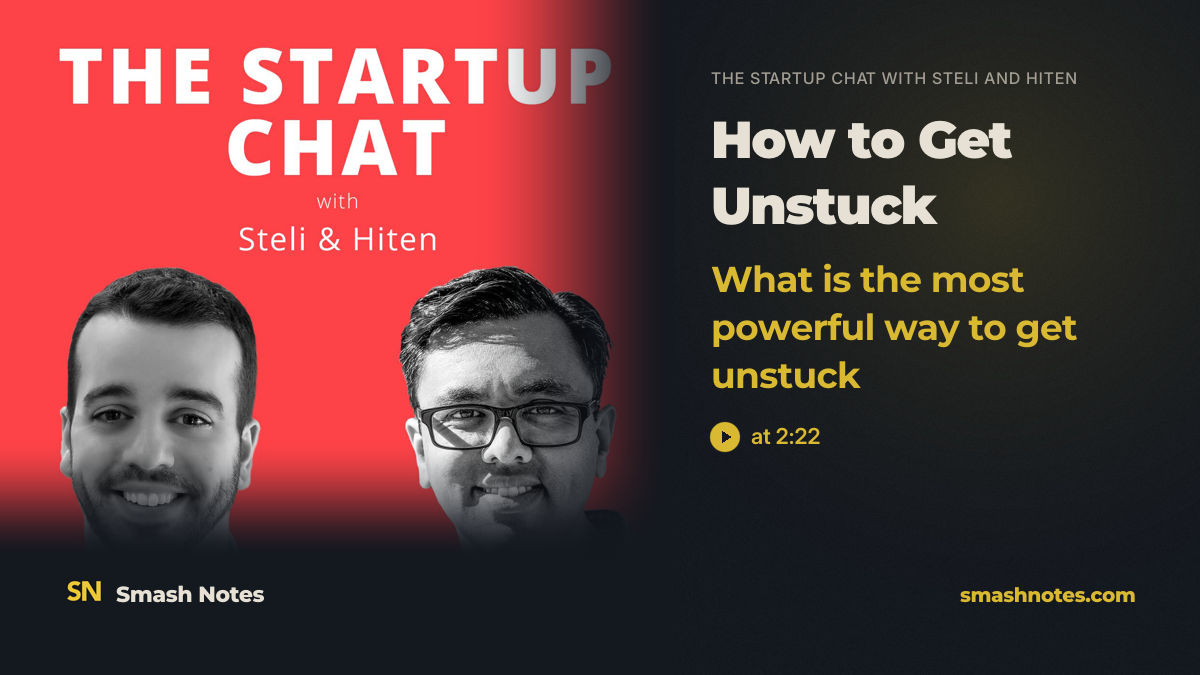How to Get Unstuck