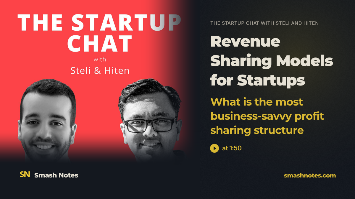 Revenue Sharing Models for Startups