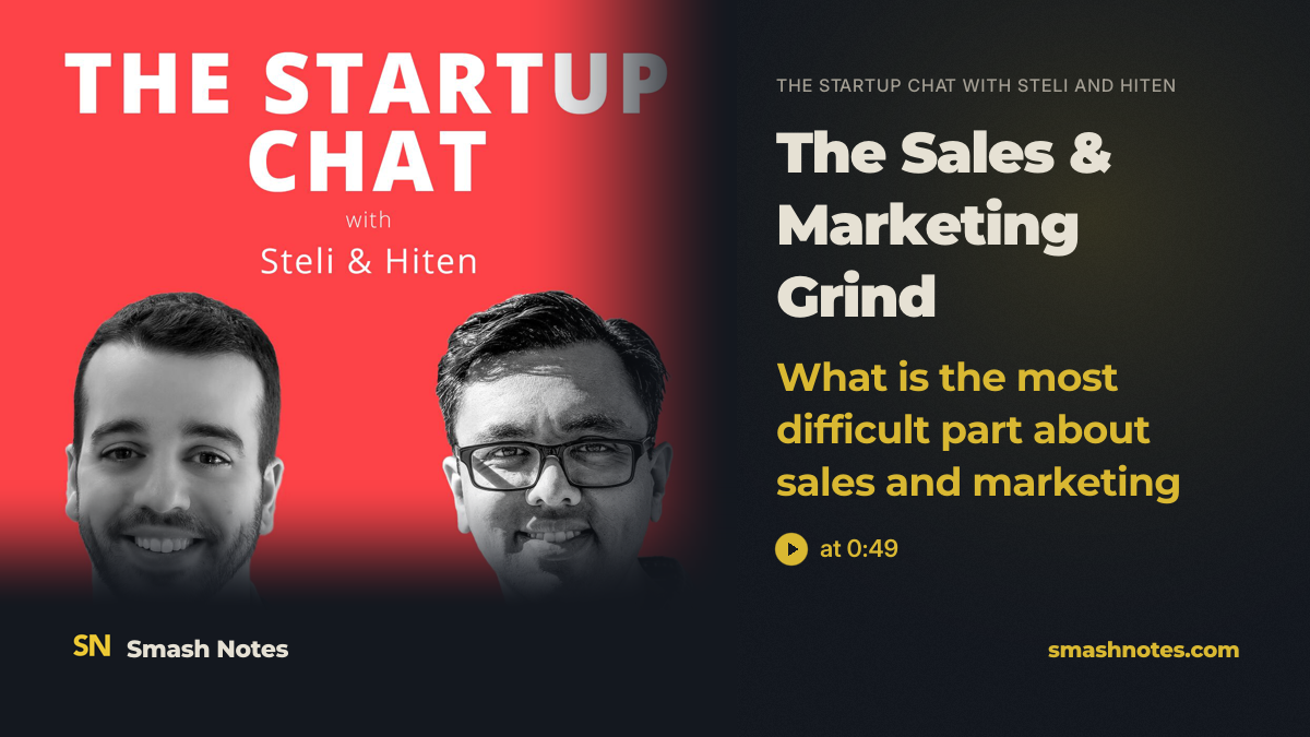 The Sales & Marketing Grind
