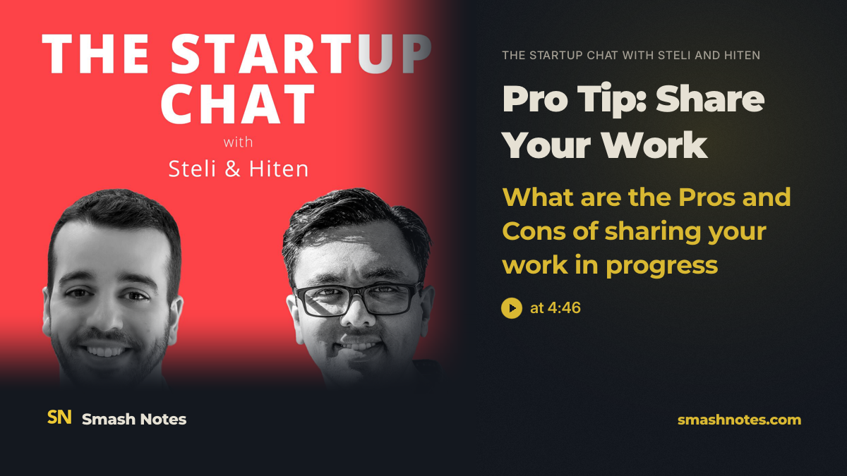 528: Pro Tip: Share Your Work
